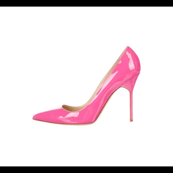 Manolo Blahnik pink patent heels - Picture 8 of 15